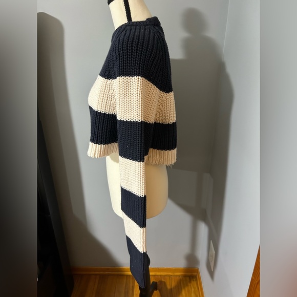 J. Crew Men’s Striped Knit Sweater (Modified/Cropped) - Picture 4 of 6